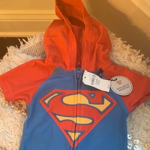 Brand New GAP Superman Baby Onesie Shorts Swimsuit